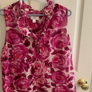 Loft sleeveless blouse